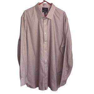 BONOBOS Wrinkle free prominent fit solid basket weave burgundy size 20 / 38